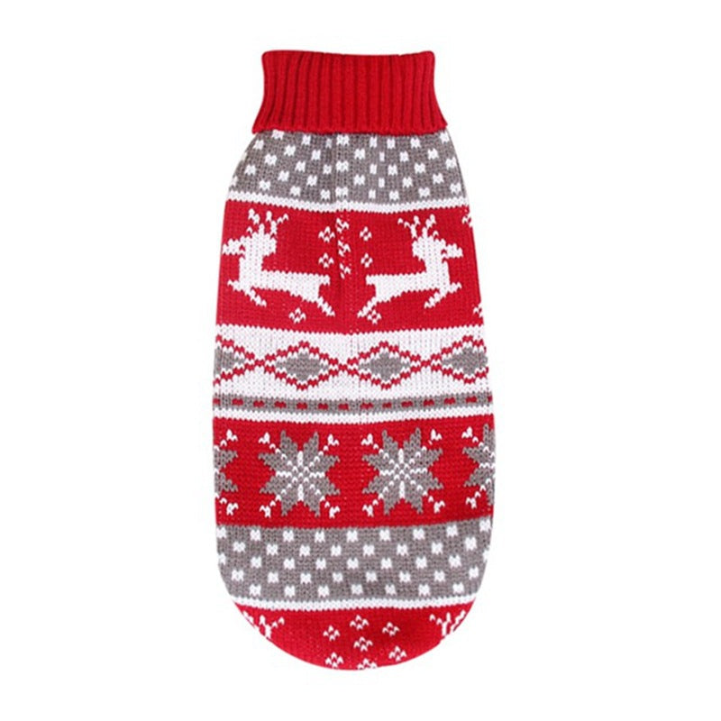 Festive Christmas Pet Turtleneck Sweater
