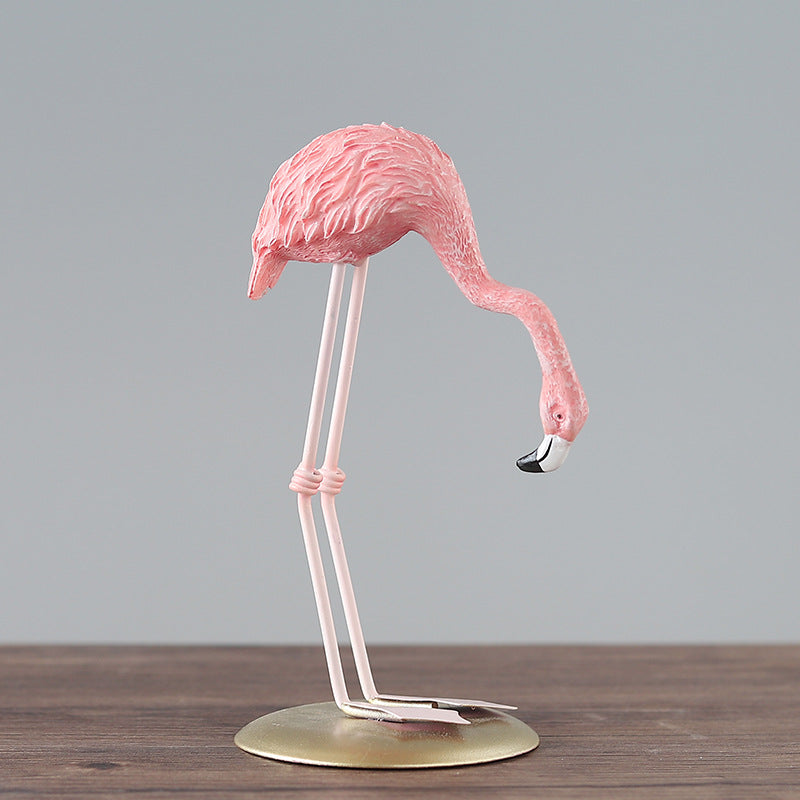 Nordic Style Flamingo Figurine Fairy Garden