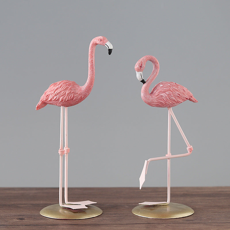 Nordic Style Flamingo Figurine Fairy Garden