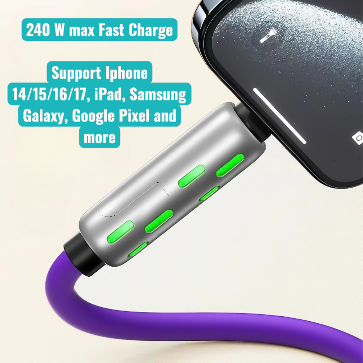 240W 4-in-1 fast charging cable