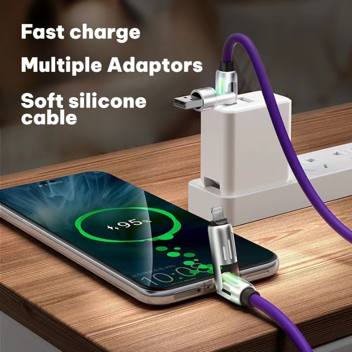 240W 4-in-1 fast charging cable