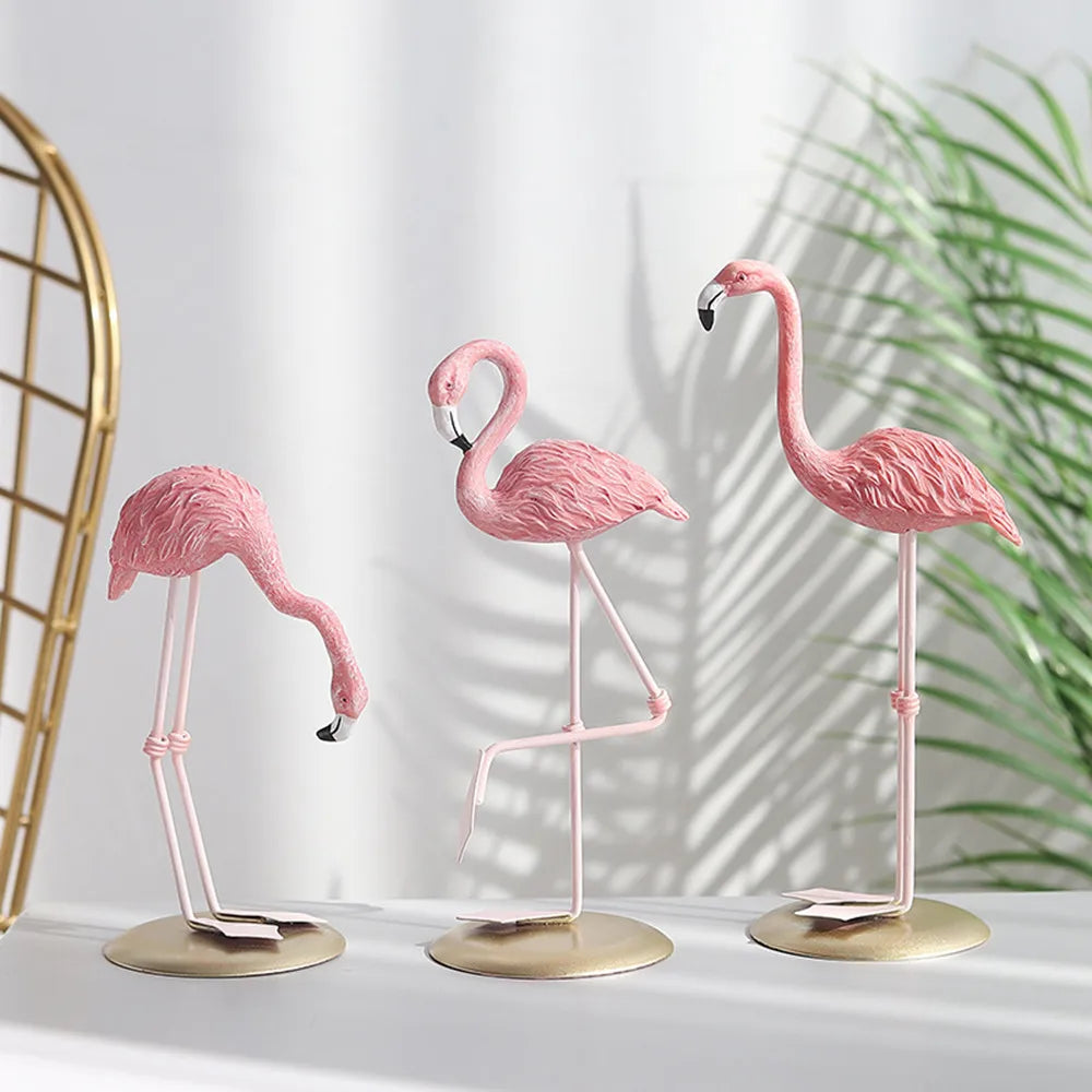 Nordic Style Flamingo Figurine Fairy Garden