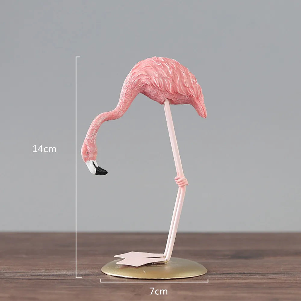 Nordic Style Flamingo Figurine Fairy Garden