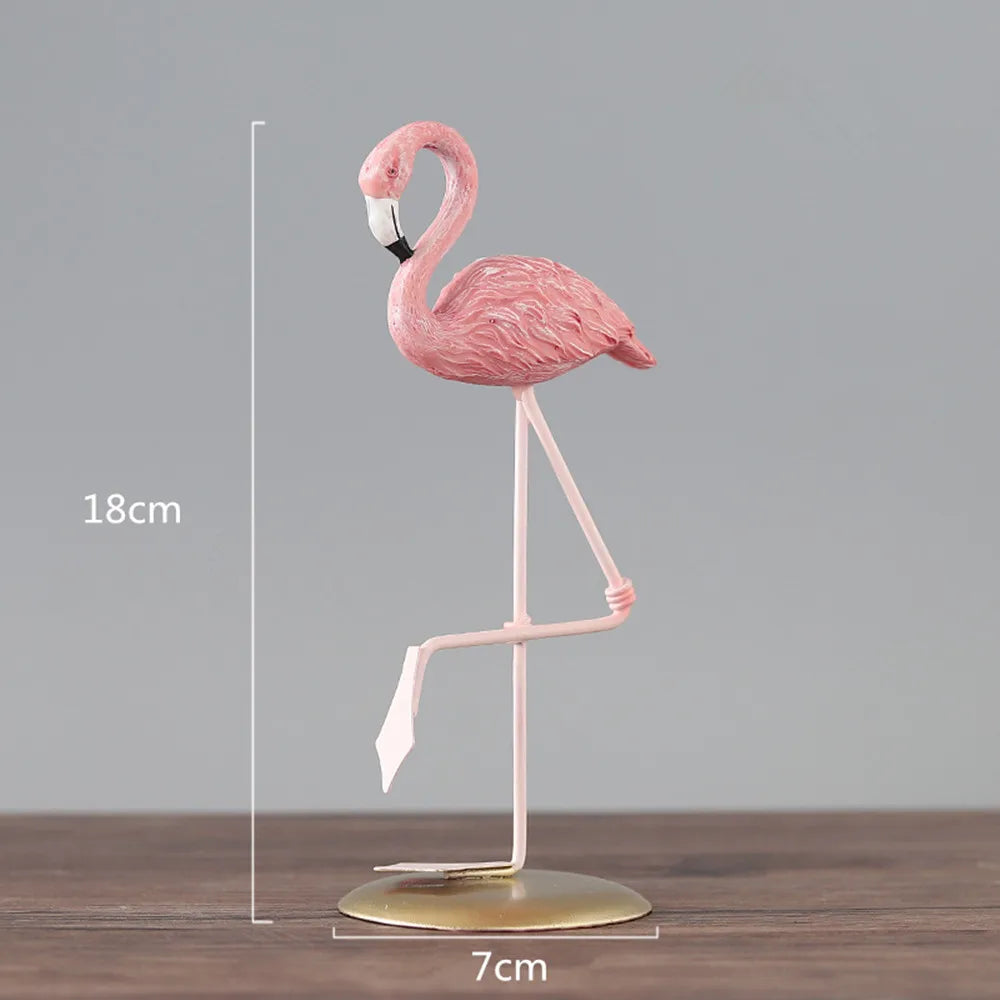 Nordic Style Flamingo Figurine Fairy Garden
