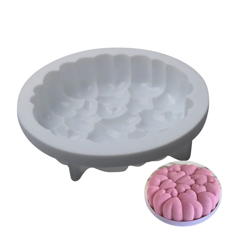 Stitching Heart Love Silicone Cake Mold