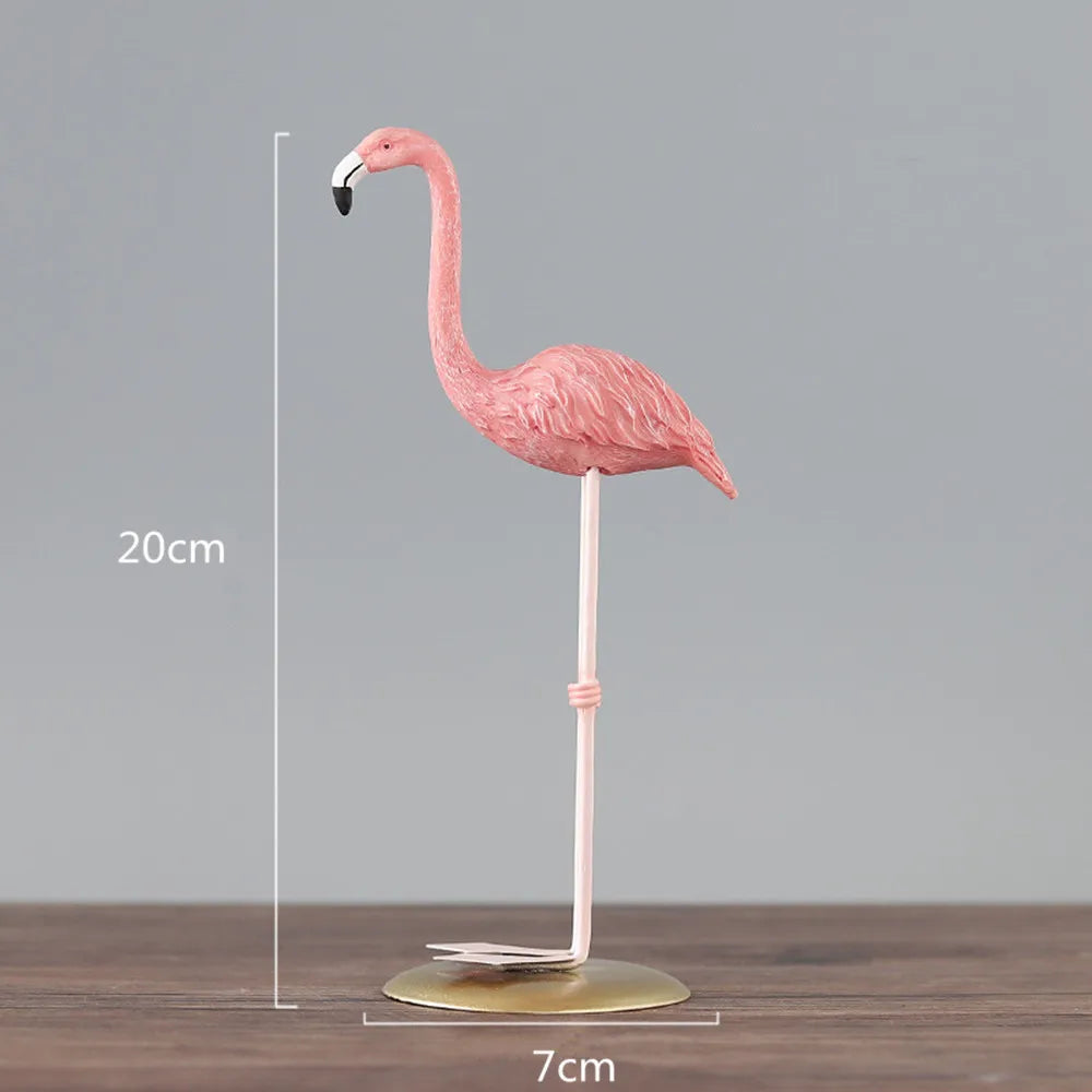 Nordic Style Flamingo Figurine Fairy Garden