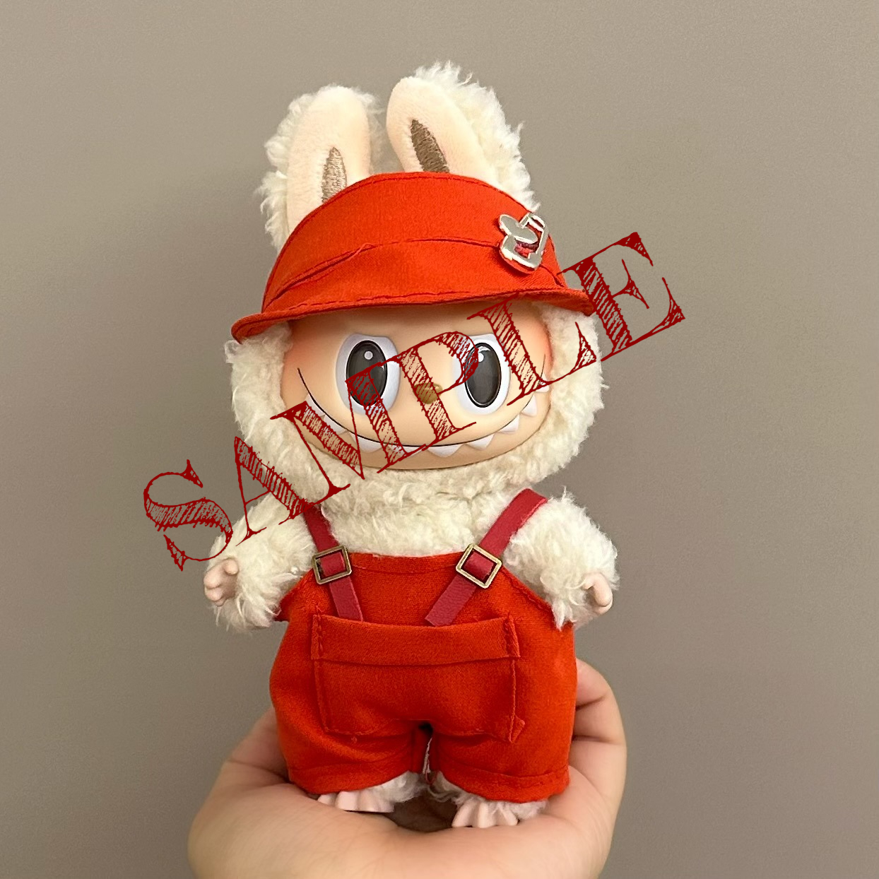 17cm Labubu doll pendant clothes sets