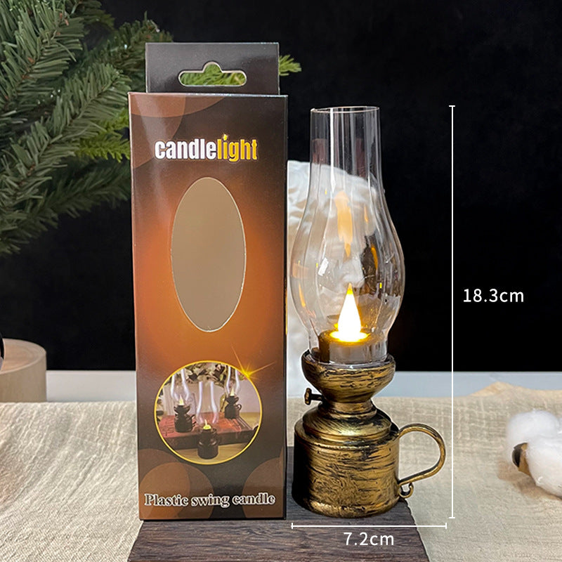 Creative Retro Kerosene Lamp – LED Luminous Candle Light