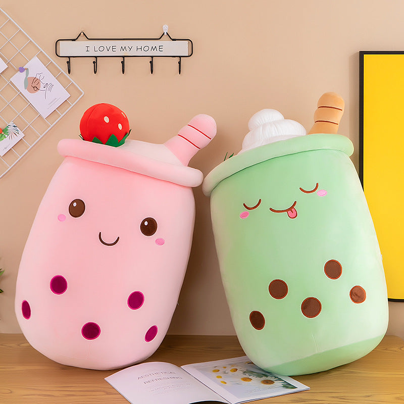 Milk tea plush toy pillow cushion