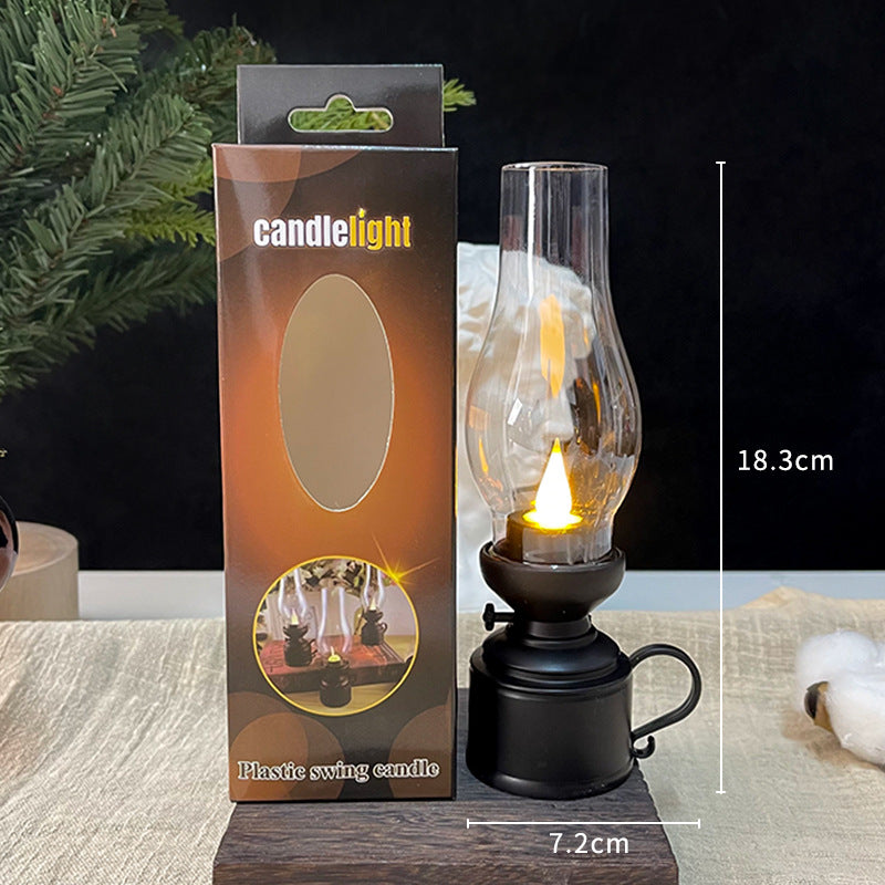 Creative Retro Kerosene Lamp – LED Luminous Candle Light