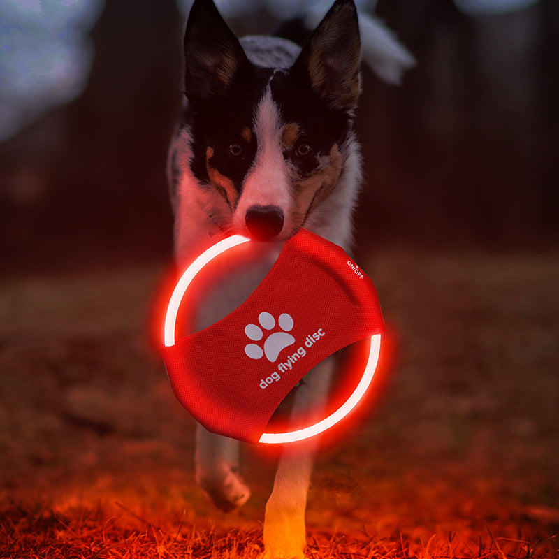 LED Rechargeable Pet Luminous Frisbee
