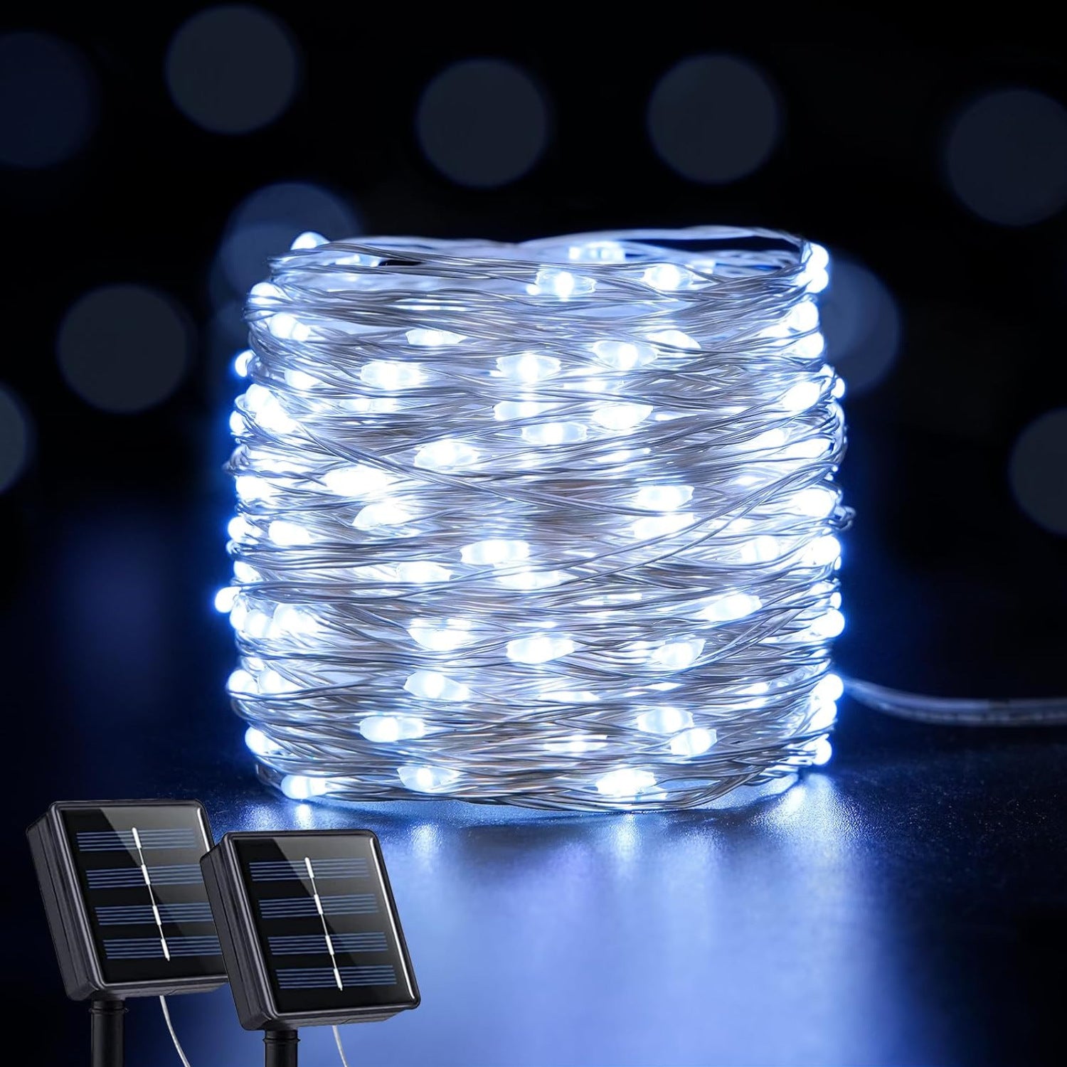 LED solar copper wire lights