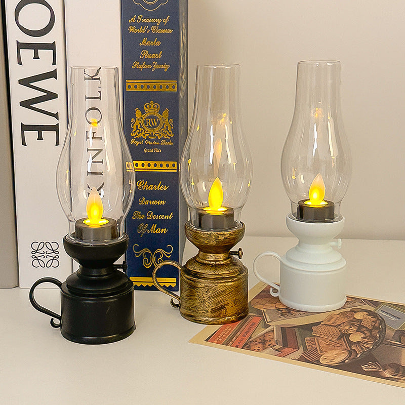 Creative Retro Kerosene Lamp – LED Luminous Candle Light