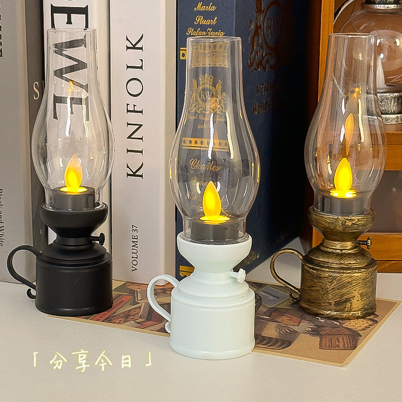 Creative Retro Kerosene Lamp – LED Luminous Candle Light