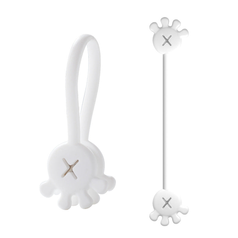 Magnetic organizer silicone binding belt