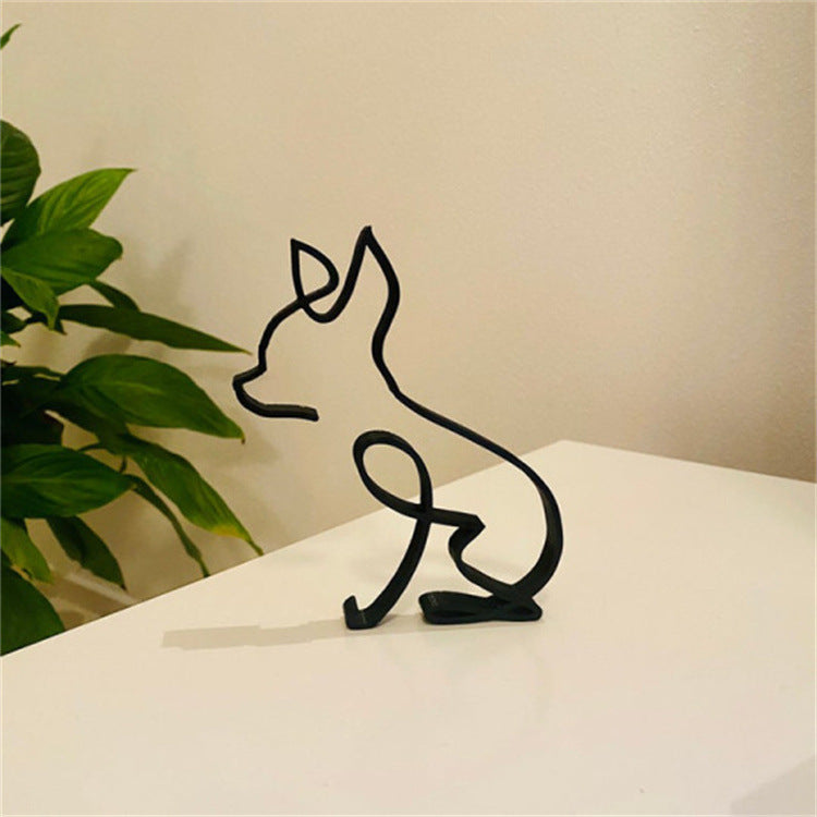 Modern new craft Dog Art Sculpture