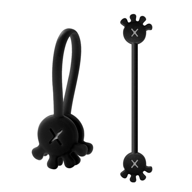 Magnetic organizer silicone binding belt