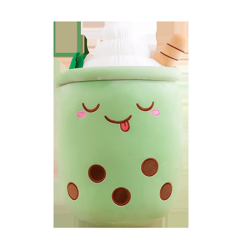 Milk tea plush toy pillow cushion