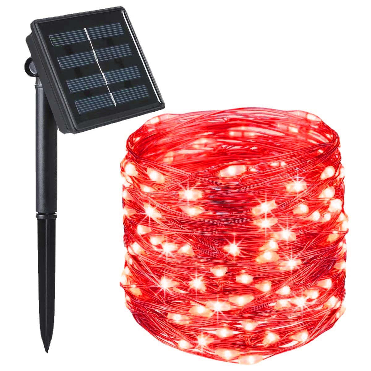 LED solar copper wire lights