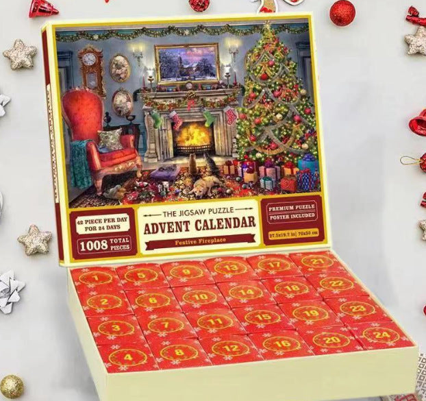 LKX new Christmas advent calendar puzzle 1000 pieces