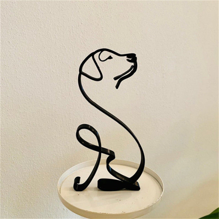 Modern new craft Dog Art Sculpture