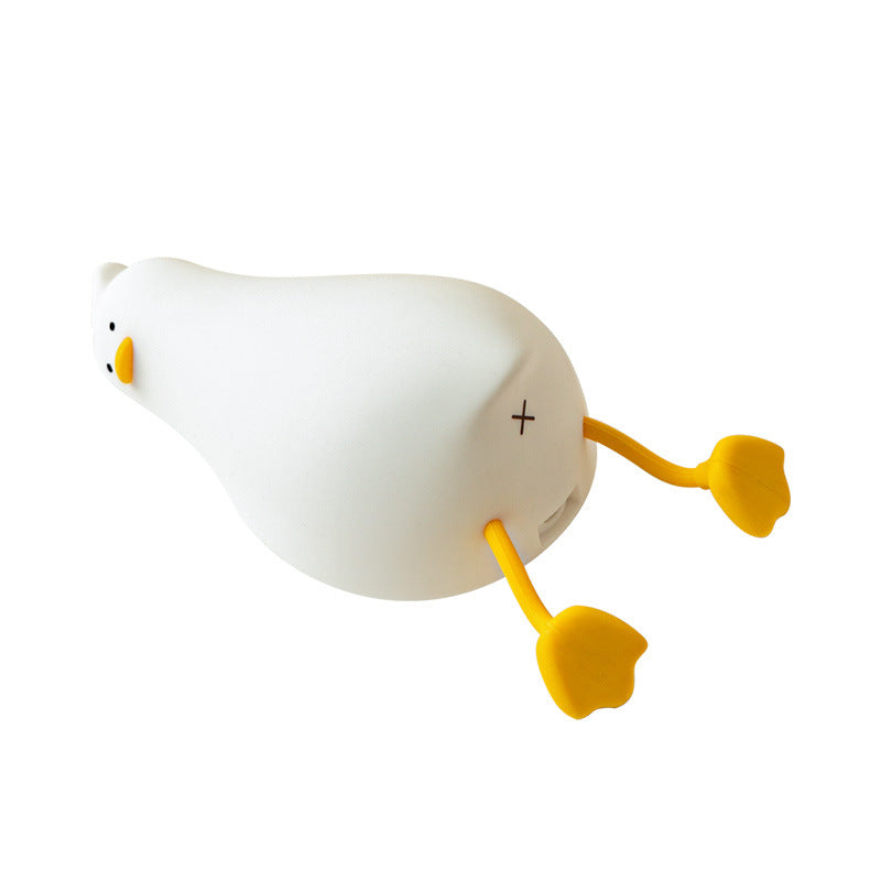 Lying flat duck phone stand/ silicone night light