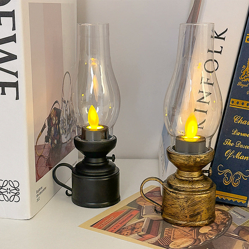 Creative Retro Kerosene Lamp – LED Luminous Candle Light