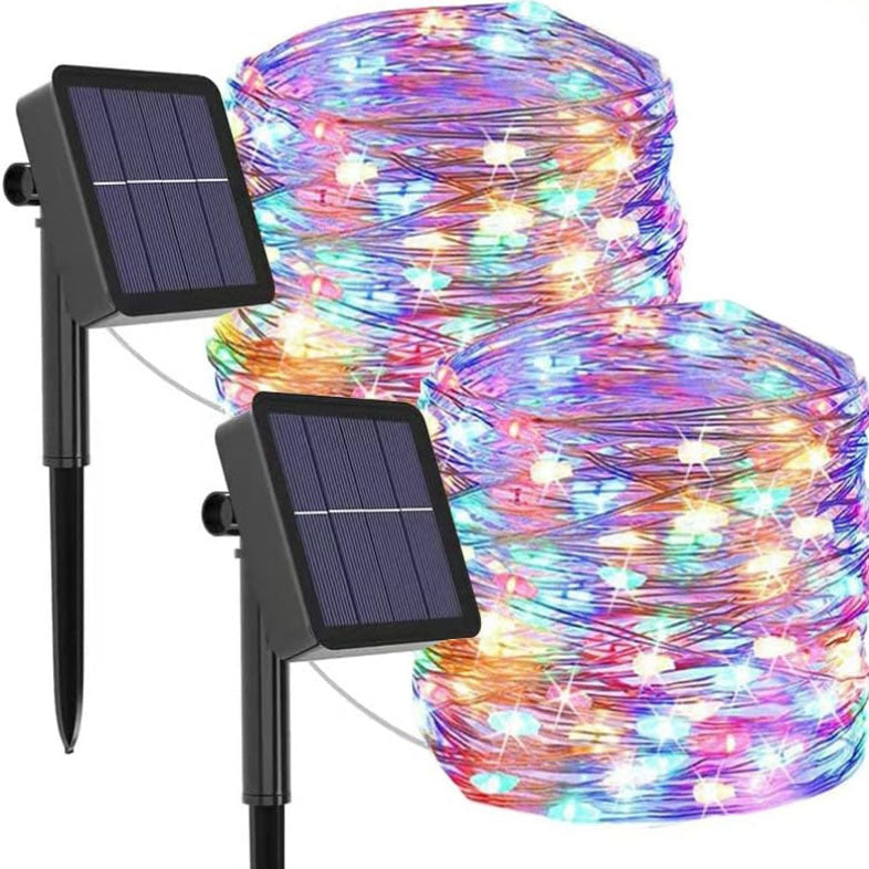 LED solar copper wire lights