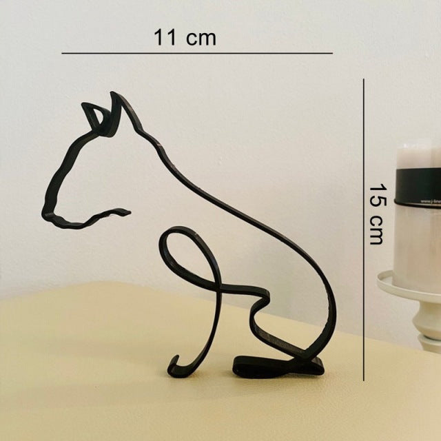 Modern new craft Dog Art Sculpture