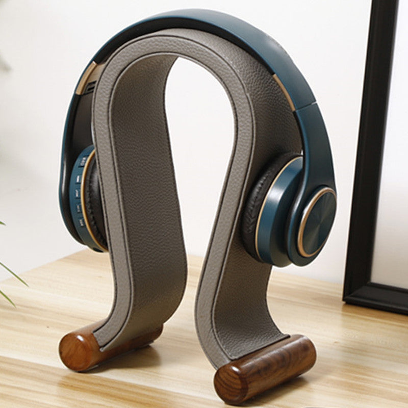 N shape Leather headset stand