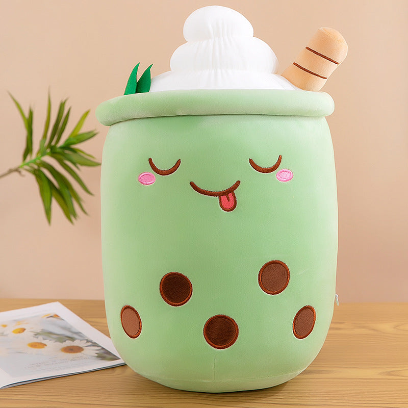 Milk tea plush toy pillow cushion