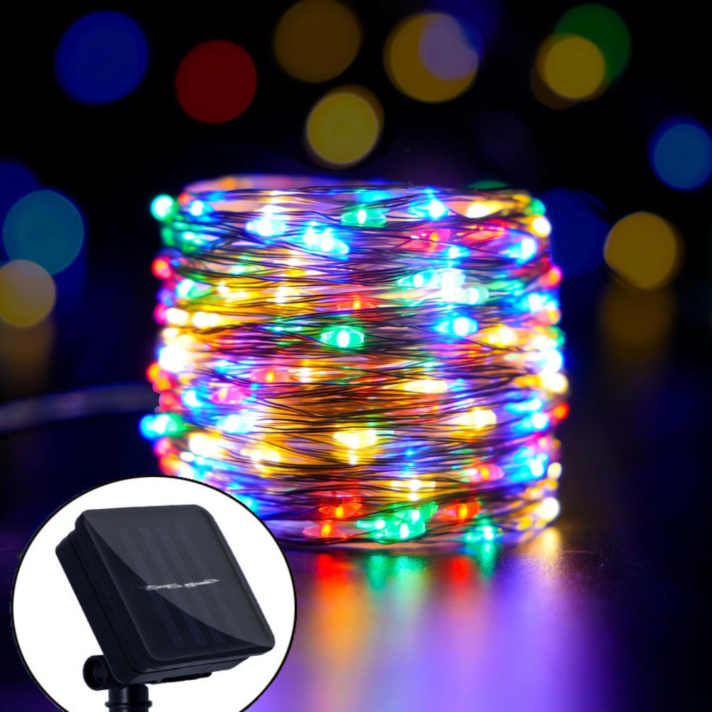 LED solar copper wire lights