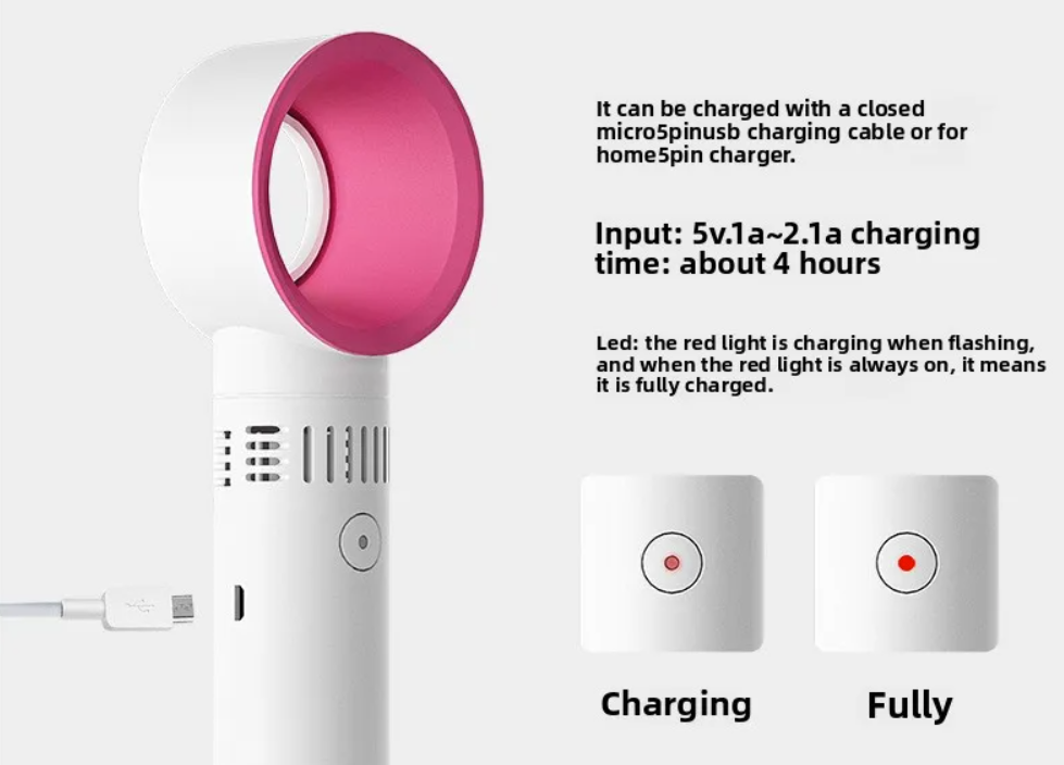Korea zero9 USB charging hand-held fan