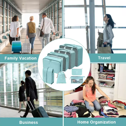9 in 1 Travel Bag Pouches
