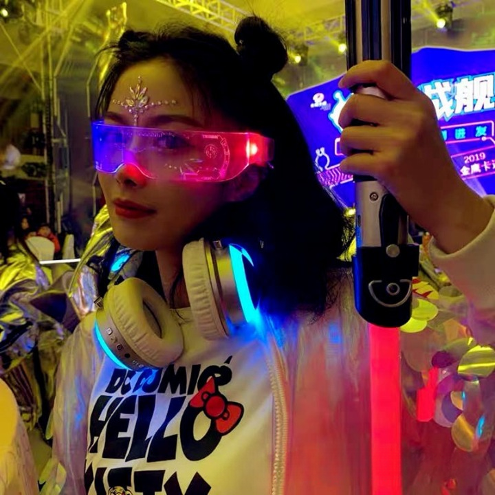 Colorful LED luminous party glasses