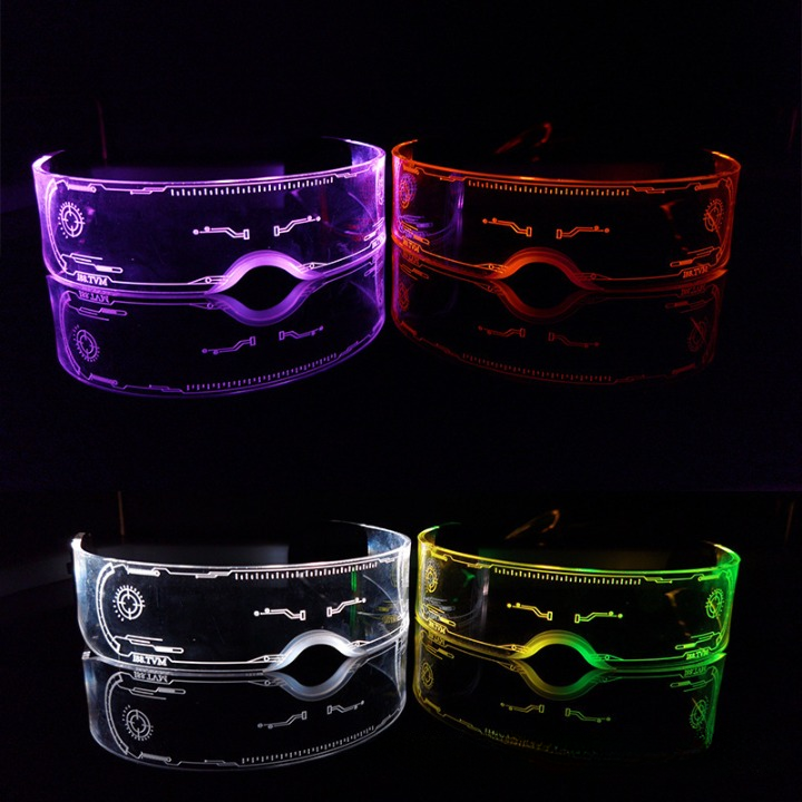 Colorful LED luminous party glasses