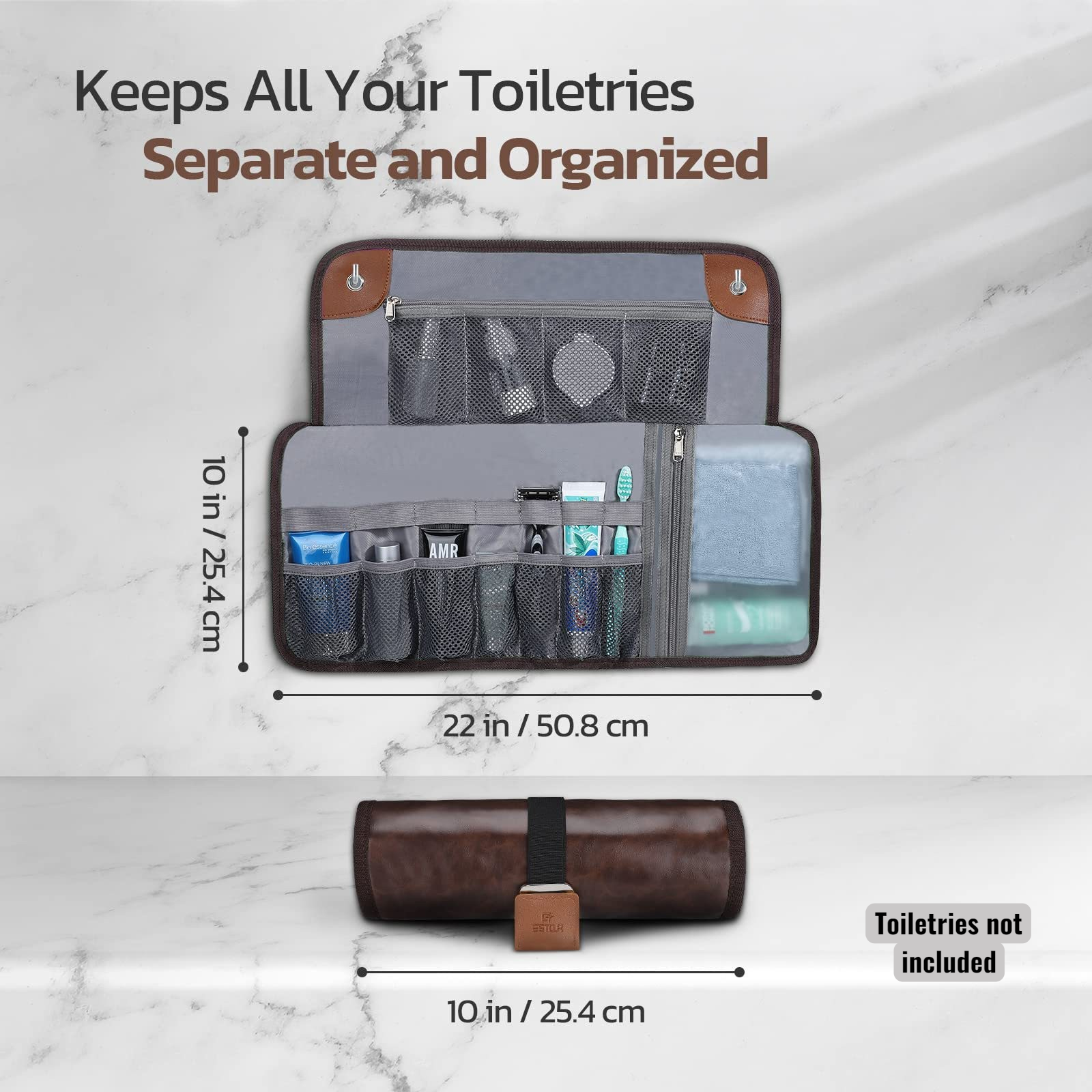 Men's toiletry bag travel set
